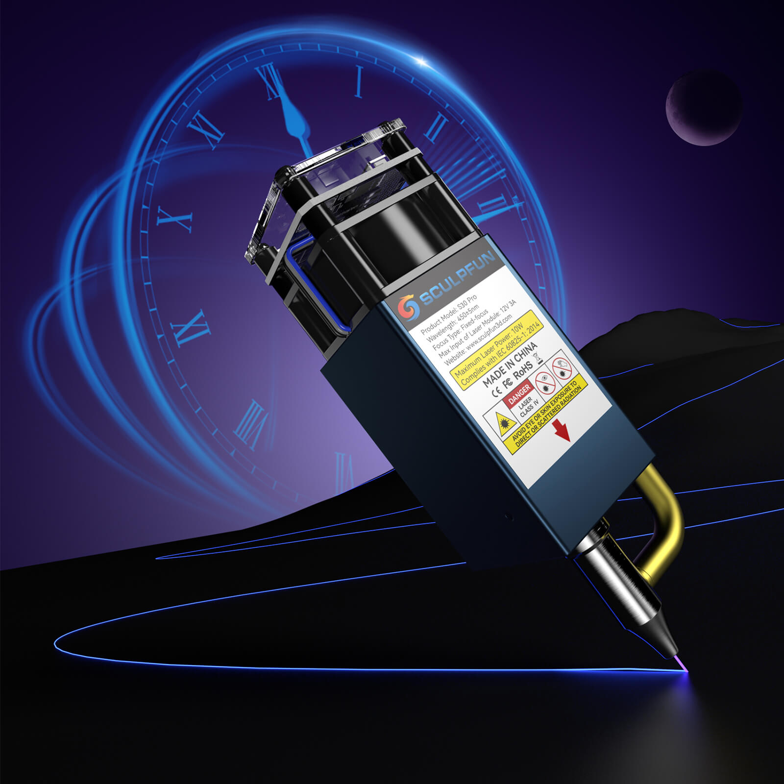 SCULPFUN S30 Pro Max Automatic Air-assist Laser Engraver Machine