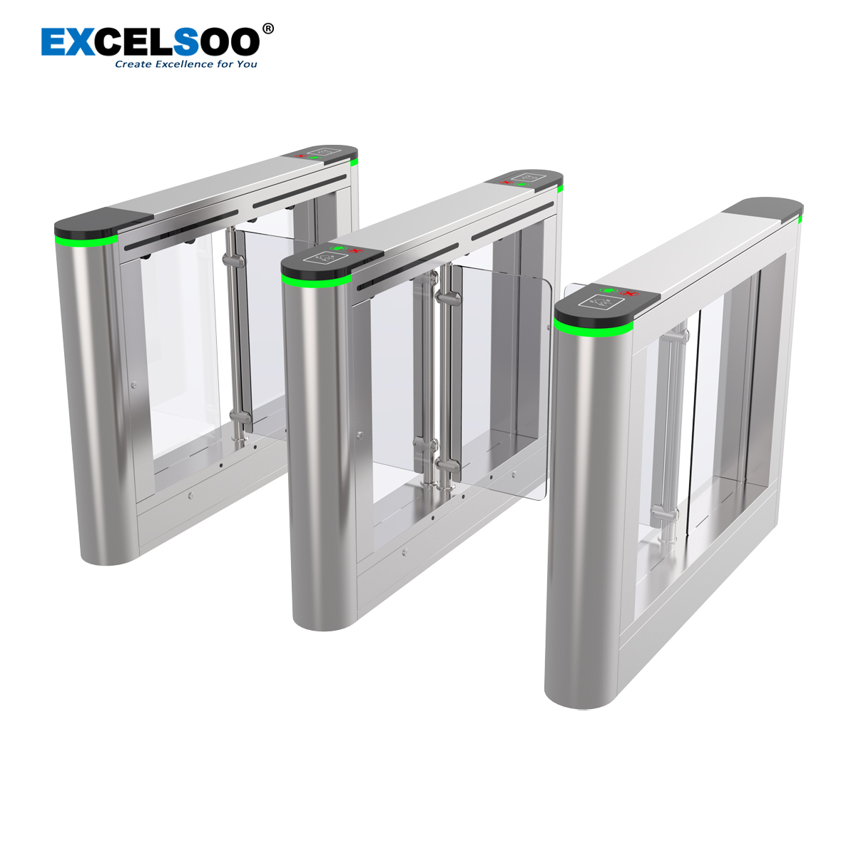 Excelsoo Luxury Swing Barrier SWGB312 for CBD Office Building