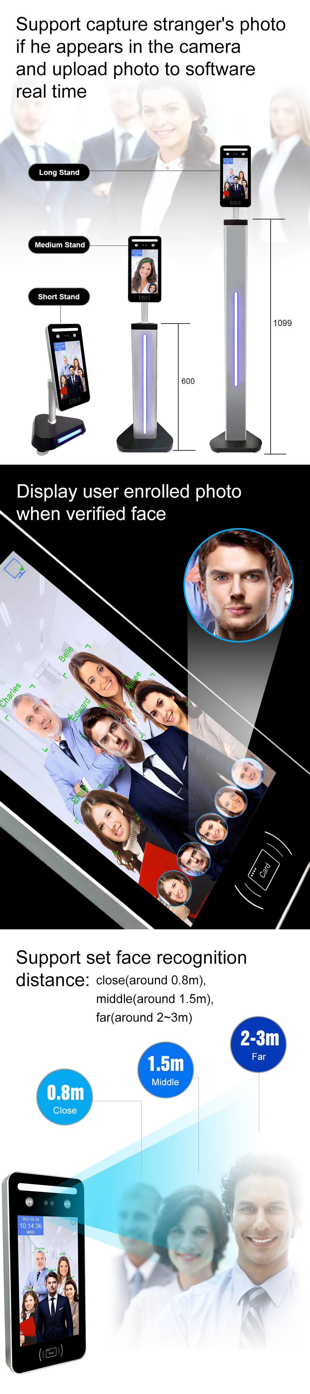 Excelsoo Dynamic Face Recognition Terminal ADR08