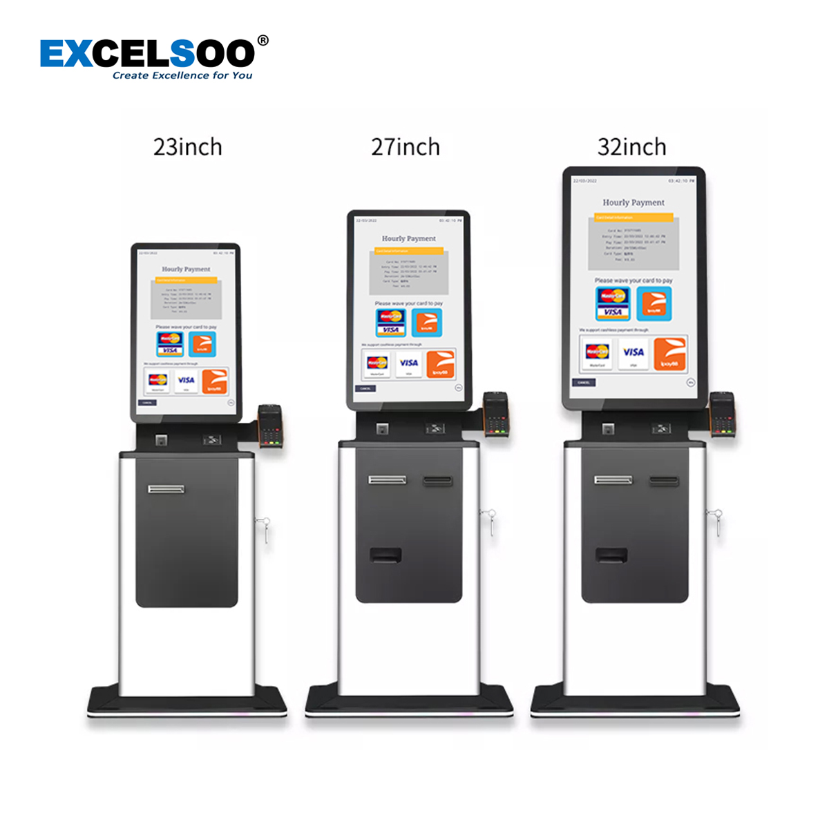Pay on Foot Auto Payment Kiosk APS-E6 for Cashless Parking APS-E6 from Excelsoo-1