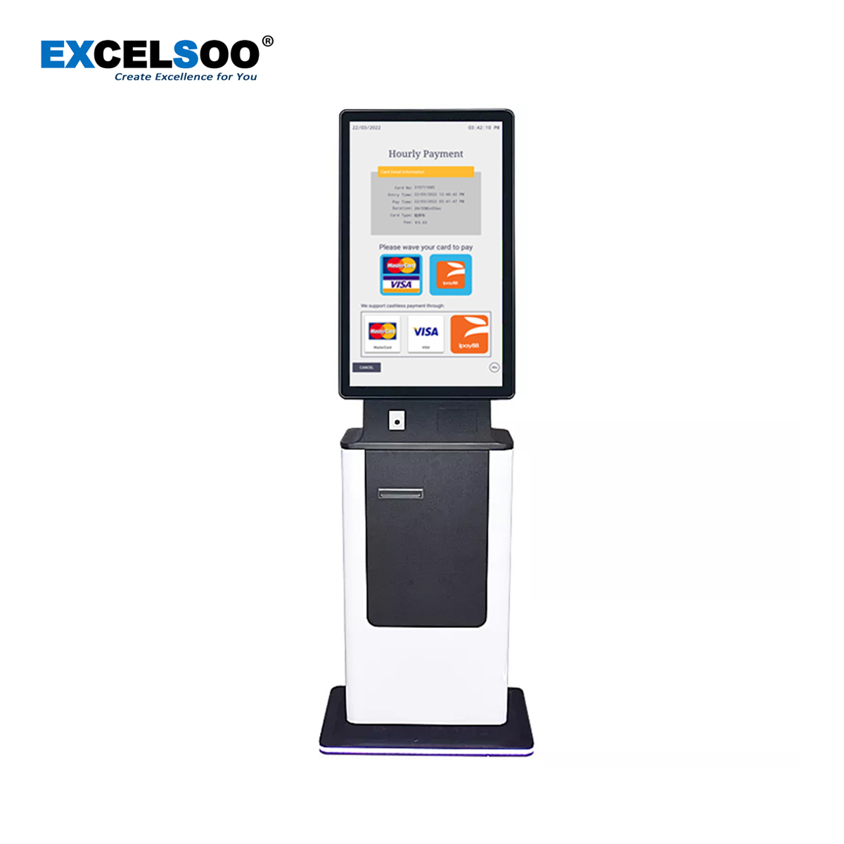 Excelsoo Pay on Foot Auto Payment Kiosk APS-E6 for Cashless Parking