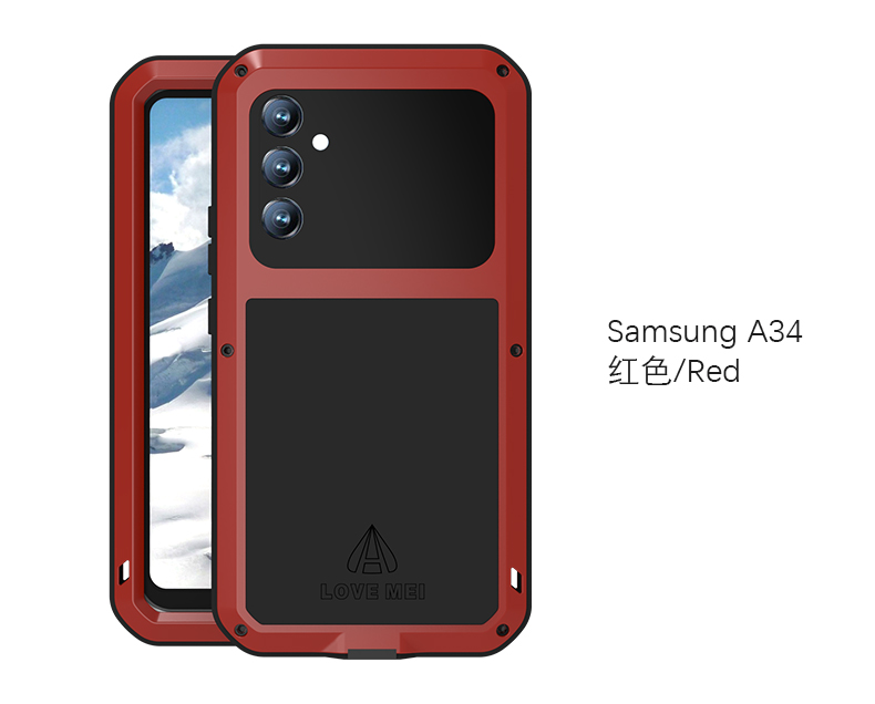 Coque Samsung Galaxy A34 5G avec Protecteur d'Écran Intégré LOVE MEI - Dealy