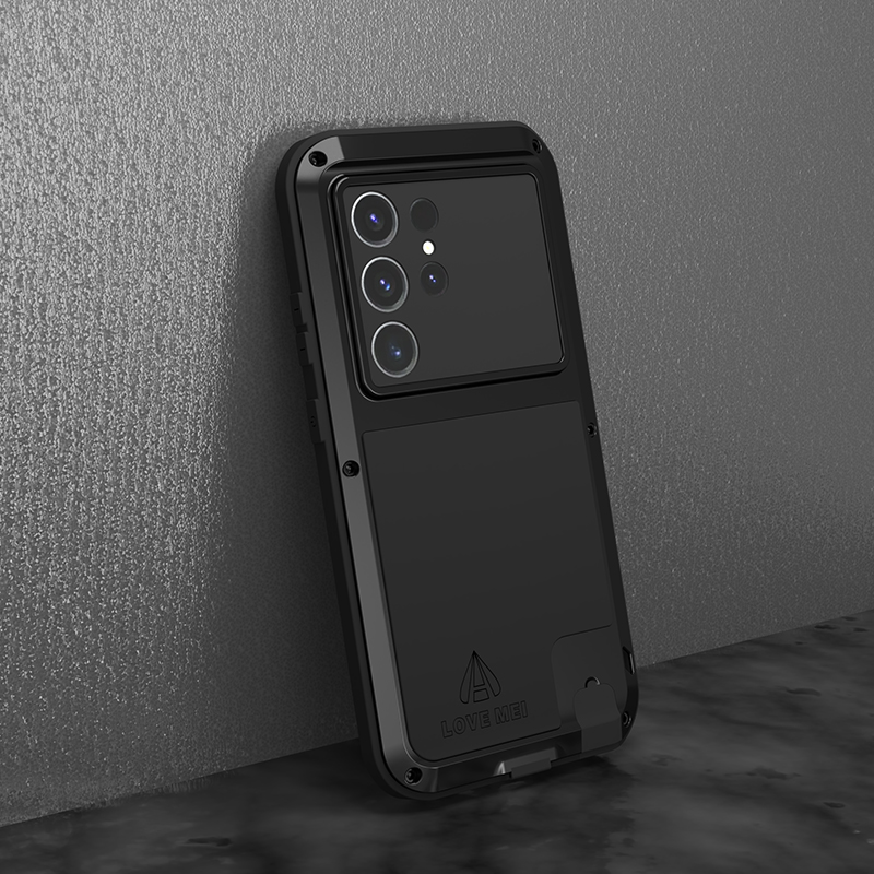 LOVE MEI-funda resistente para Iphone 13 14 Pro Max, carcasa protectora de  Metal potente, fundas 13pro Cape