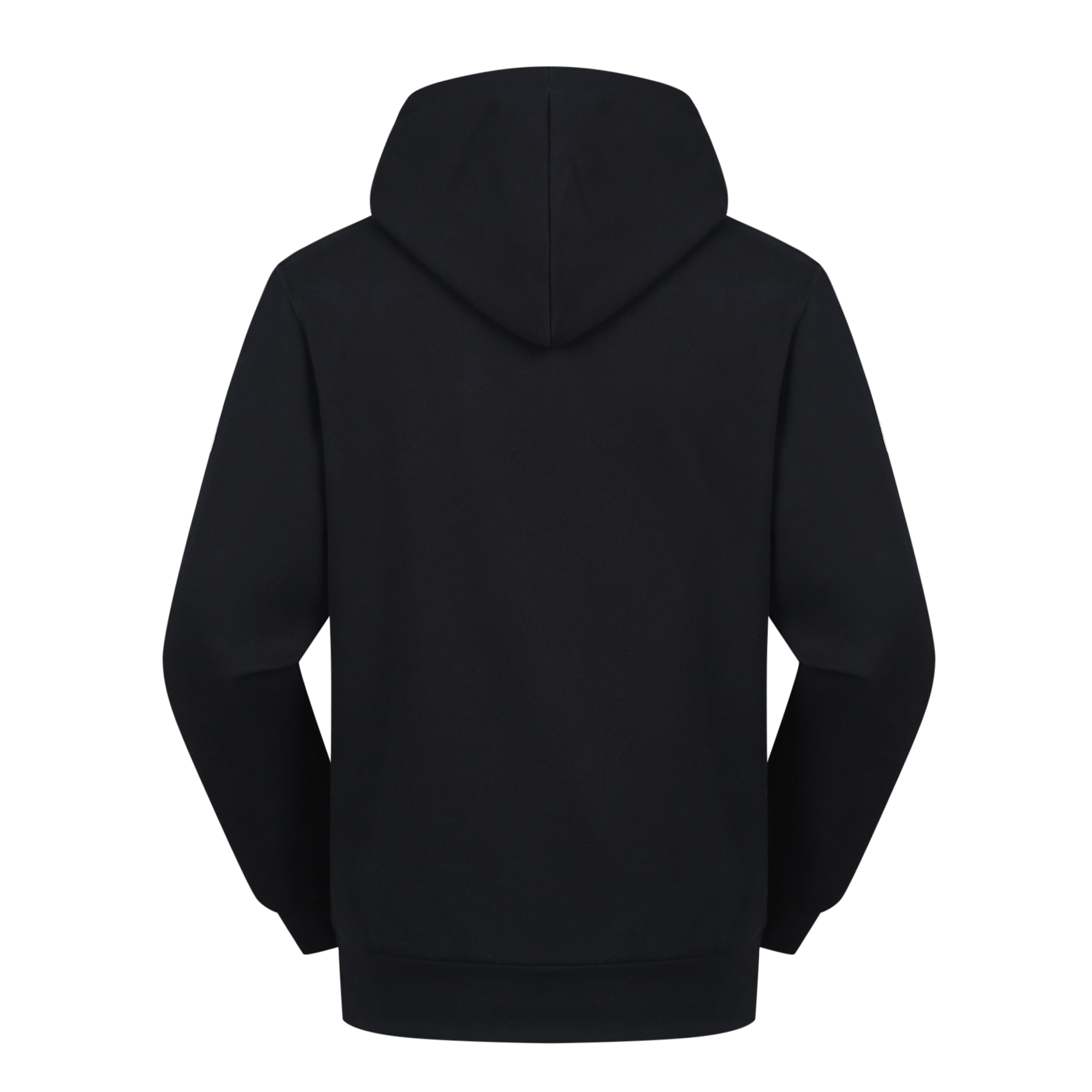 Pullover Black Big Screen Printing Logo Cotton Polyester Fleece Hoodie Shanghai Top Fortune 