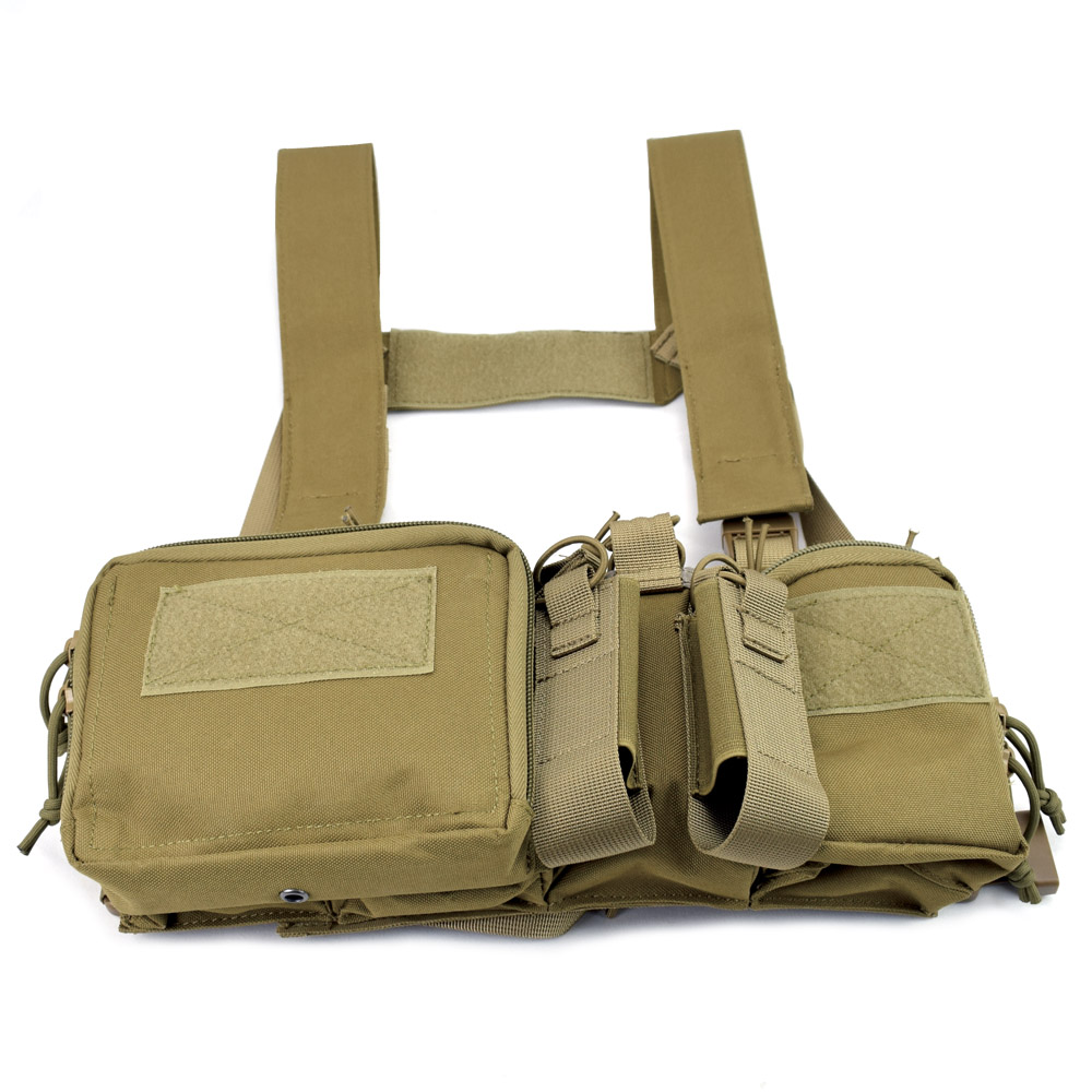 Tactical Vest Chest Bag Gear Pack Magazine Pouch Holster Paintball ...