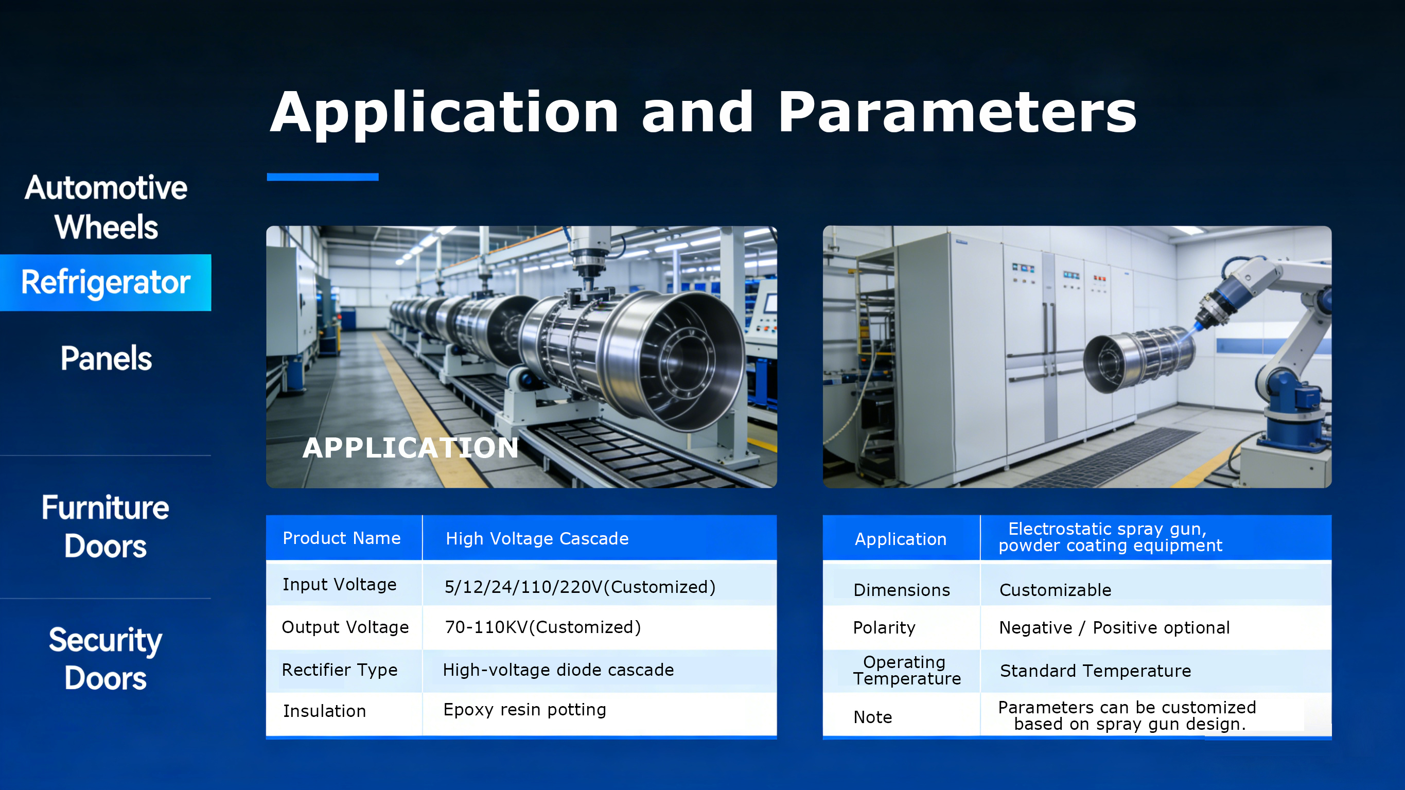 high-voltage cascade (voltage multiplier)