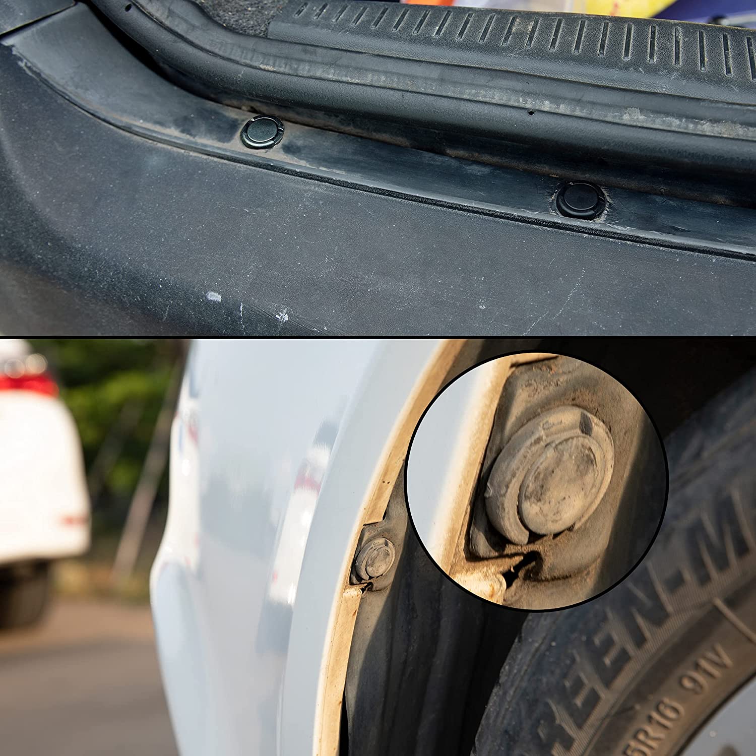 260pcs Bumper Push Fasteners Rivet Clips Expansion Screws Replacement