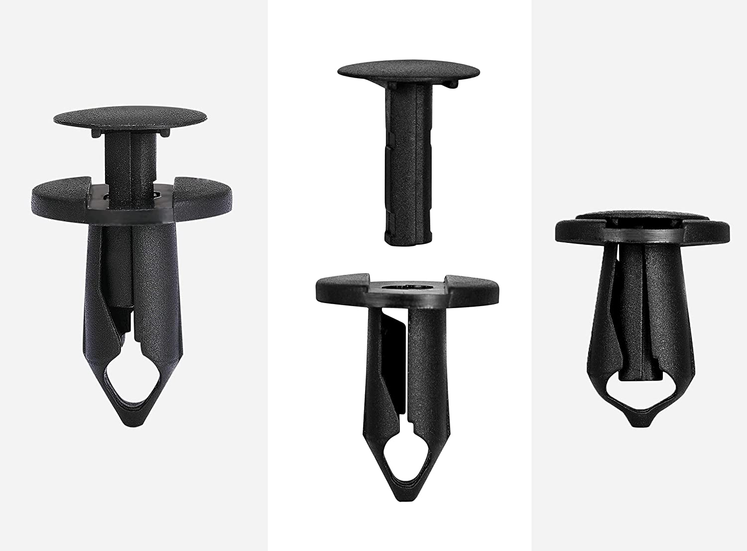 260pcs Bumper Push Fasteners Rivet Clips Expansion Screws Replacement