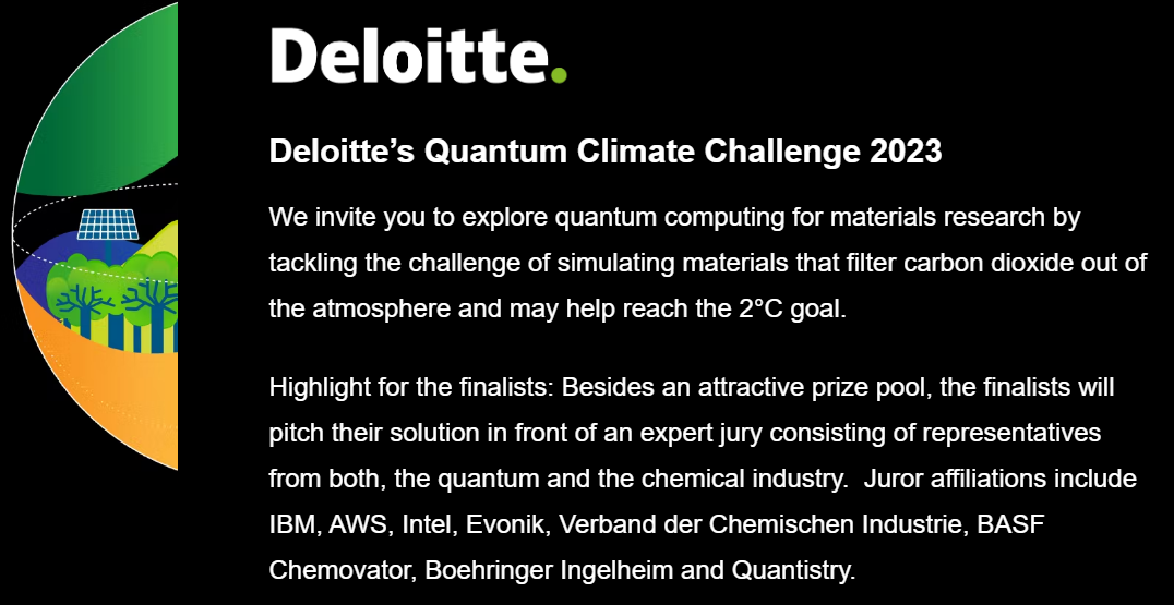 Deloitte Hosts Quantum Climate Challenge 2023International Cutting