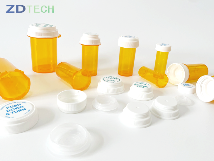 REVERSIBLE CAP CHILD SAFE VIALS/CONTAINER/CAPS