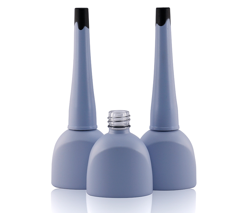 3488 blue unique custom empty nail polish bottle with brush  suppliers-Guangdong Lianxin Glass Products Co., Ltd.