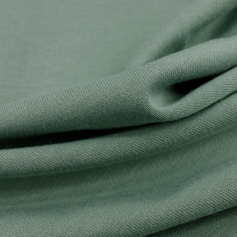 66% Bamboo 28% Organic Cotton 6% Spandex 230 GSM Interlock Fabric Natural Soft Comfortable for Kids T-Shirts Loungewear - View 7