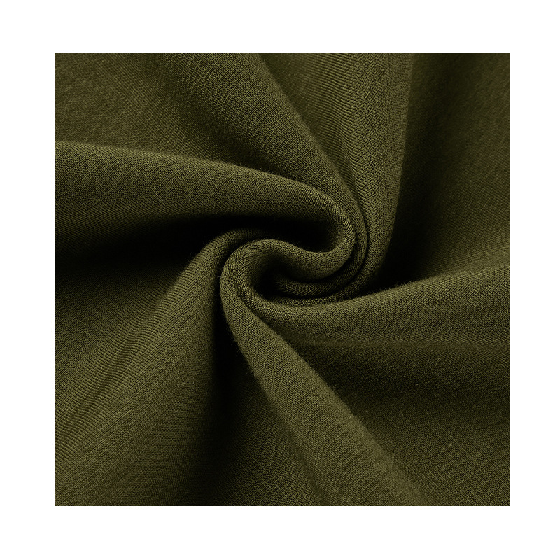 61.9%recycle polyester16.3%bamboo16.3%organic cotton 5.5%spandex 400 GSM 165cm high stretch fleece fabric one side brushed fabric for sweat shirt pants joggers leggings activities sportswear clothing - View 8