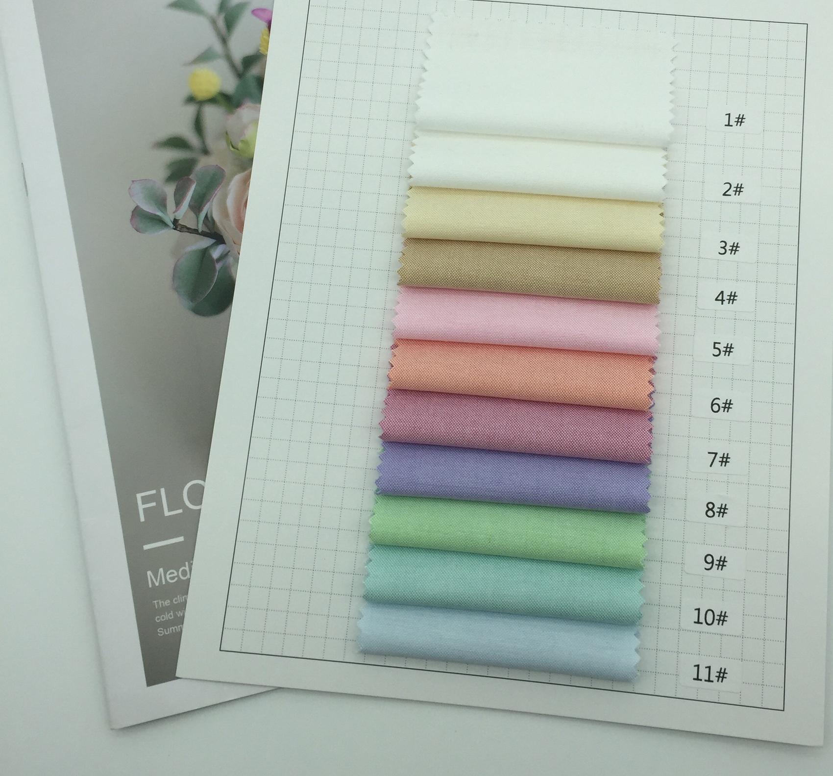76% Cotton24%Polyester Plain Fabric 152 GSM Oxford fabric Wrinkle resistant classic shirt fabric - View 8