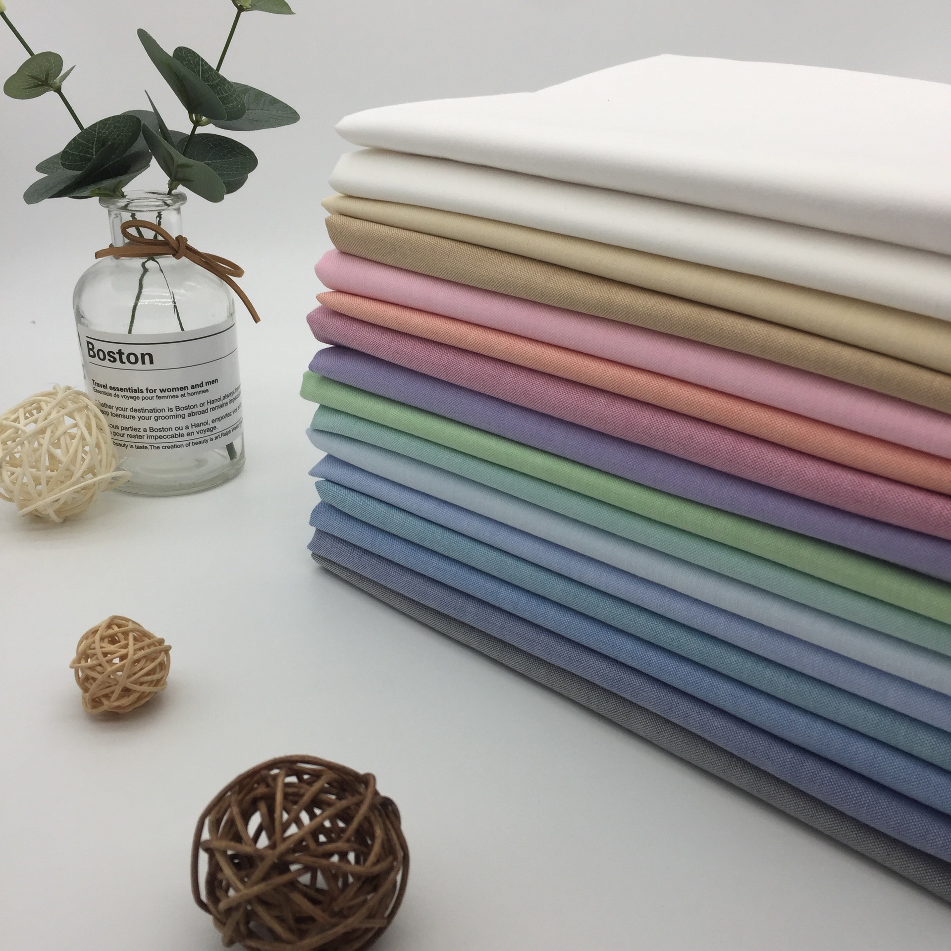 76% Cotton24%Polyester Plain Fabric 152 GSM Oxford fabric Wrinkle resistant classic shirt fabric - View 6