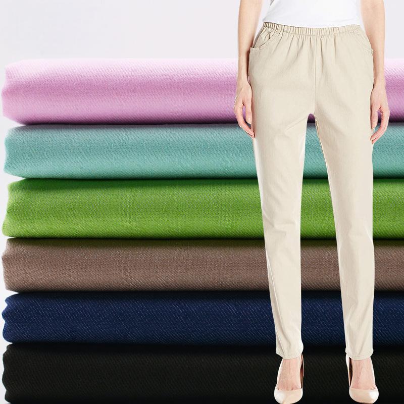 65% organic cotton30%Polyester5%Spandex twill fabric 200 GSM soft organic cotton Denim style stretch twill fabric for Jacket casual outerwear workwear