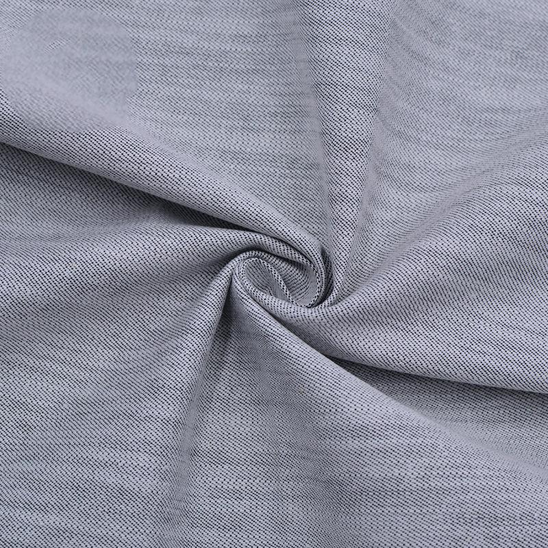 65% organic cotton30%Polyester5%Spandex twill fabric 265 GSM Thick organic cotton Bamboo slub like denim look fabric stretch twill fabric for Pants - View 2