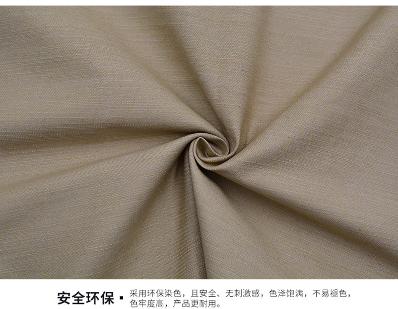 65% organic cotton30%Polyester5%Spandex twill fabric 265 GSM Thick organic cotton Bamboo slub like denim look fabric stretch twill fabric for Pants - View 3