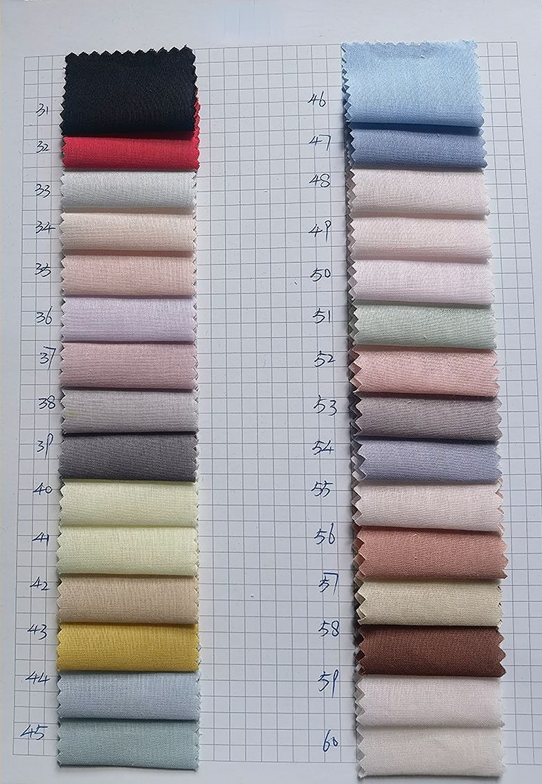 100% Organic Cotton 80GSM 60S Plain Fabric for Lining Children's Shirt Dress Casual Clothing - View 7
