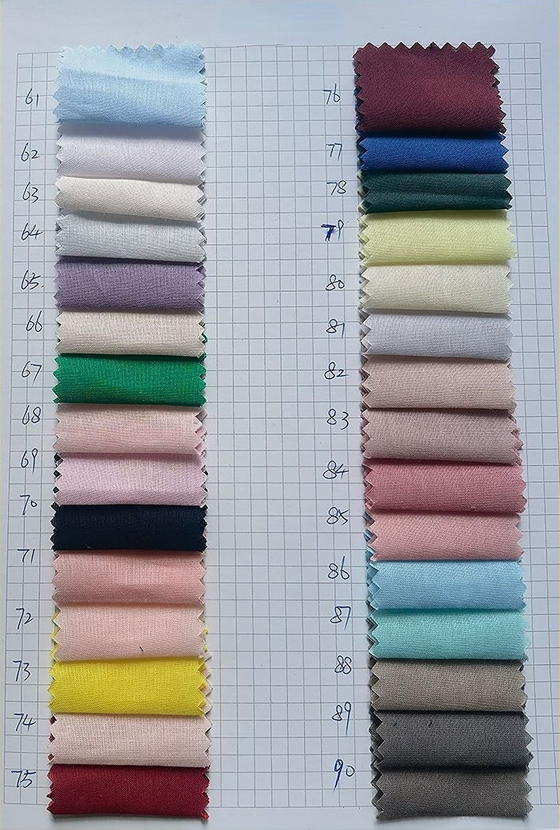 100% Organic Cotton 80GSM 60S Plain Fabric for Lining Children's Shirt Dress Casual Clothing - View 8