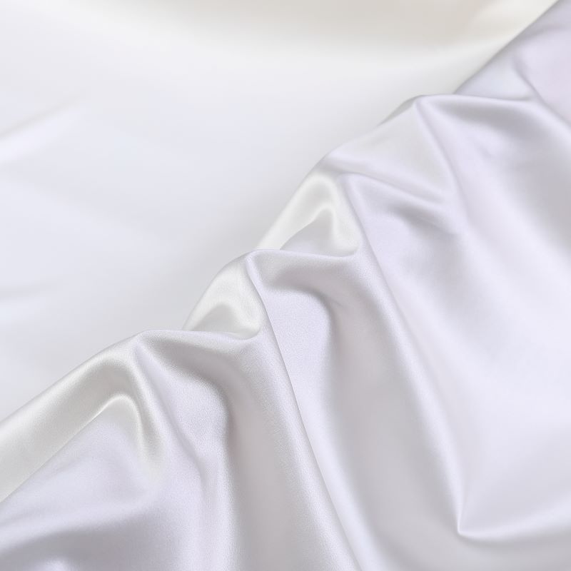 90% Silk 10% Spandex 22 Momme Stretch Satin – For Luxury Scarves, Dresses & Shirts | High Luster, Fluid Drape - View 6