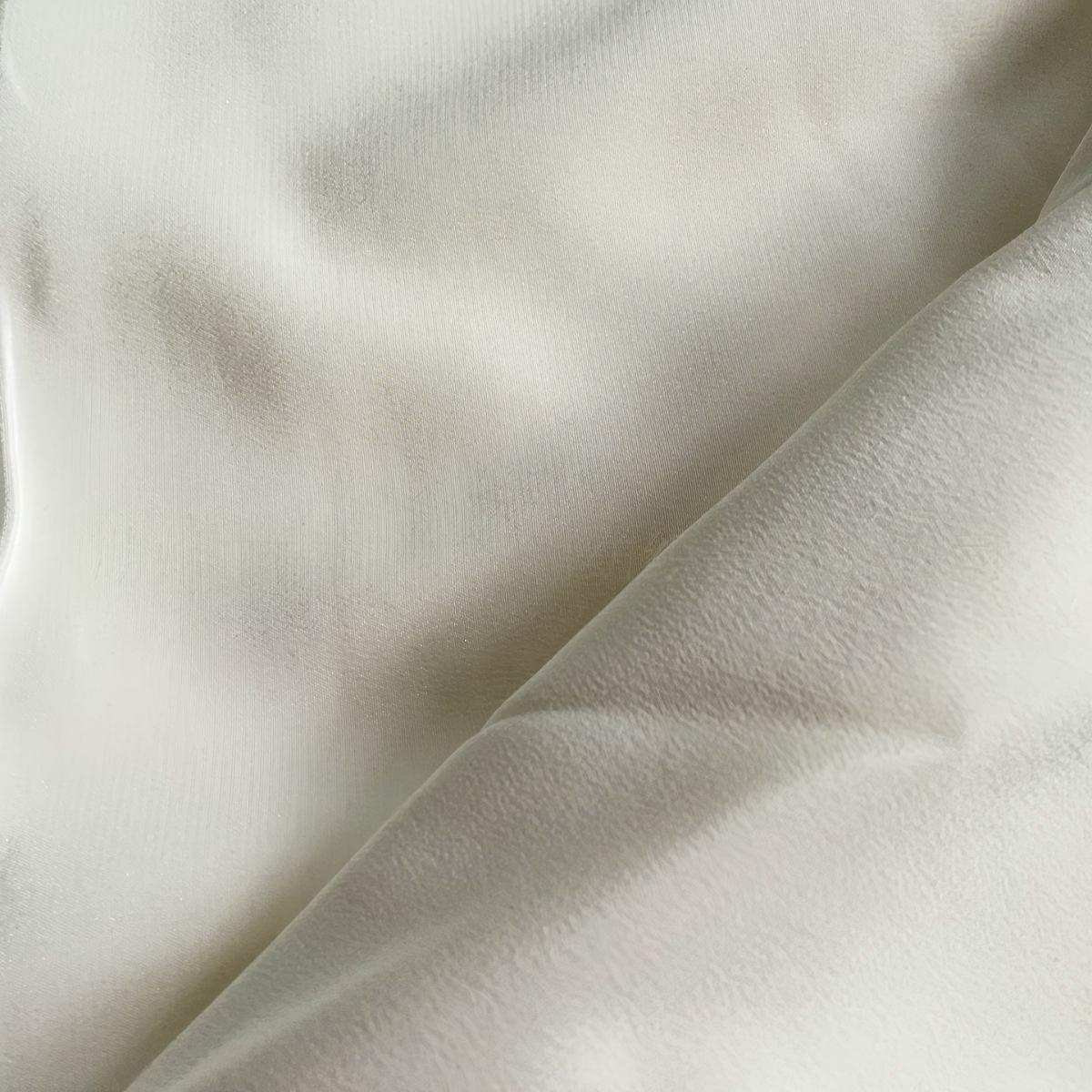 94% Silk 6% Spandex 16mm Elastic Double Crepe Fabric for Silk scarves, shirts, skirts, linings