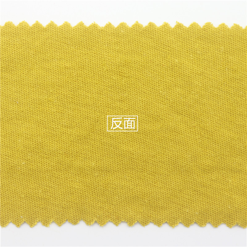 30%Linen 70%organic cotton jersey 160 GSM for premium soft high quality Tshirt - View 5