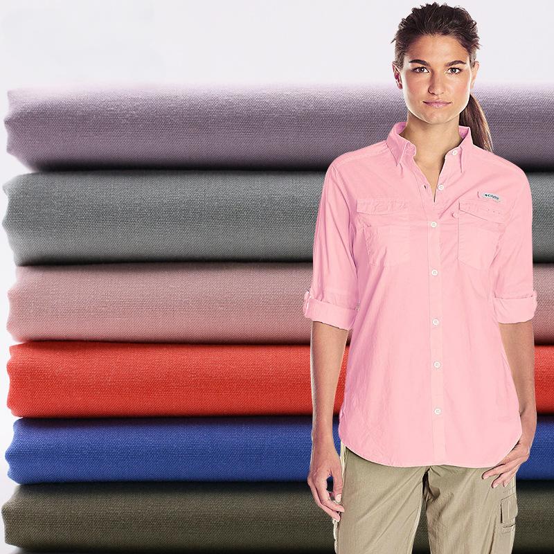 100% Organic Cotton Plain Weave Fabric 150GSM 40x40s Crisp, Soft & GOTS-Certified Shirt Fabric for Premium Everyday Wear
