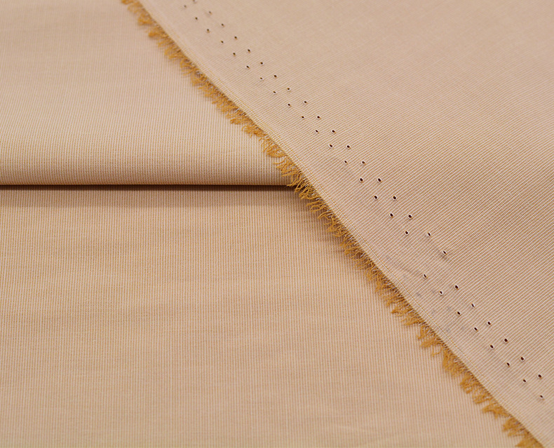 65% Organic Cotton 32% Nylon 3% Spandex 130 GSM Pongee Dobby 150cm Wide Lightweight, Wrinkle-Resistant Plain Fabric for Apparel & Home - View 5