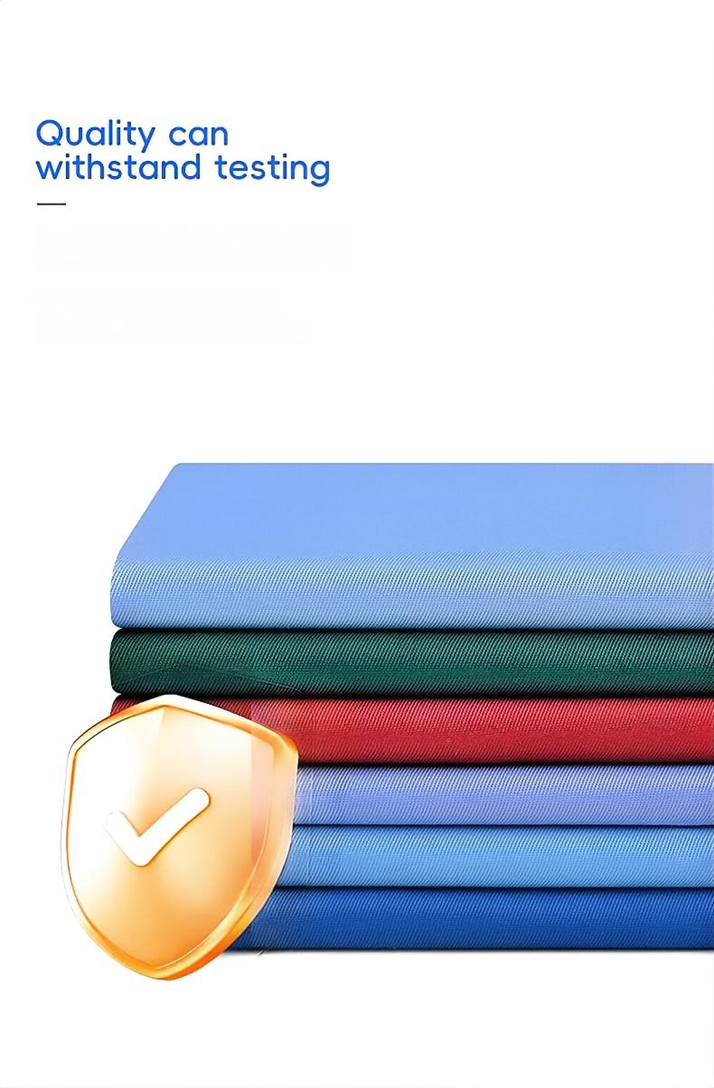 92%Recycled Polyester7%Organic Cotton1%Carbon conductive filament Anti-static yarn 32*32 166*102 220 GSM Twill Fabric for Premium Medical Scrubs Healthcare Uniforms - View 2