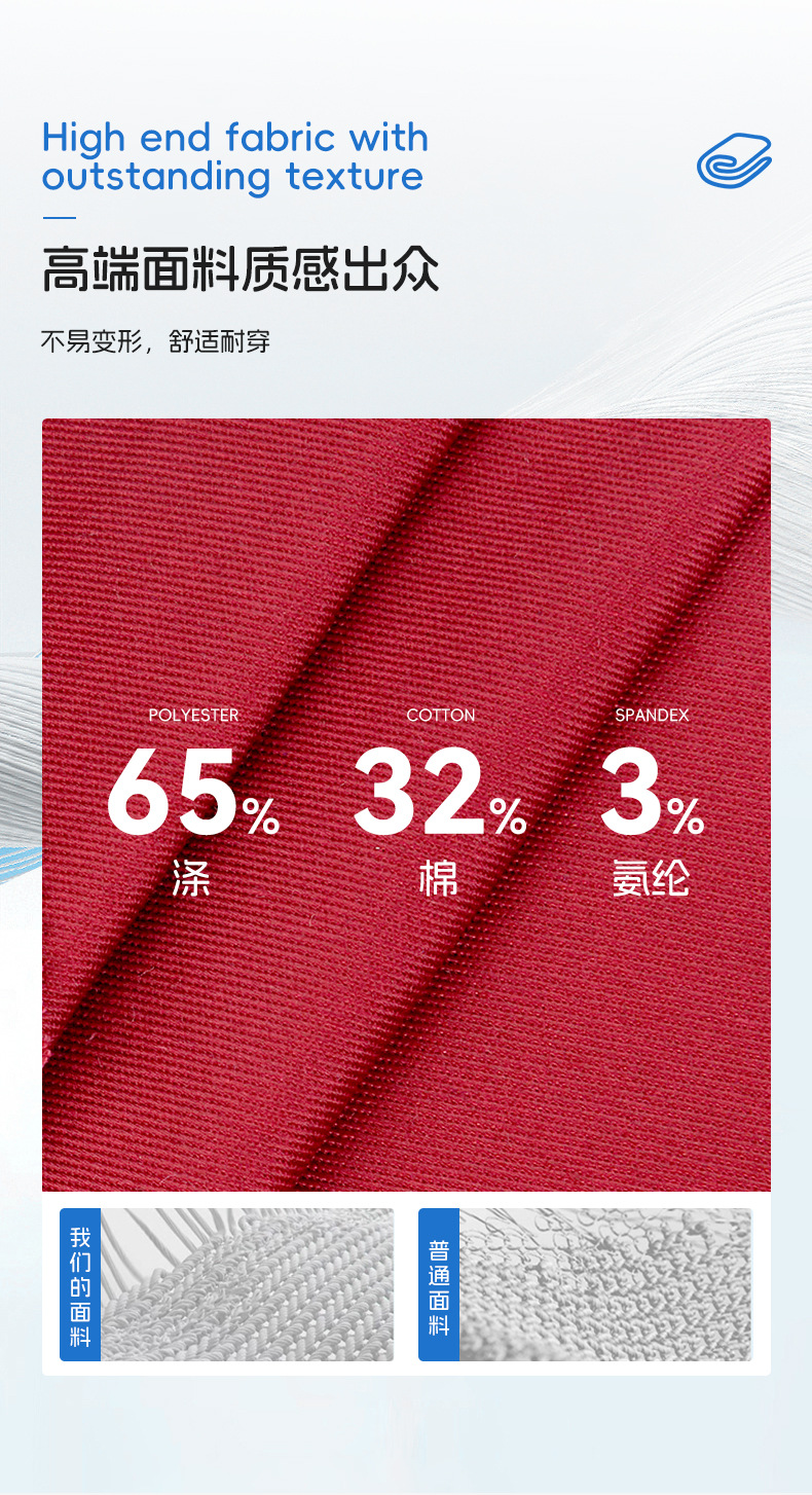 92%Recycled Polyester7%Organic Cotton1%Carbon conductive filament Anti-static yarn 32*32 166*102 220 GSM Twill Fabric for Premium Medical Scrubs Healthcare Uniforms - View 3