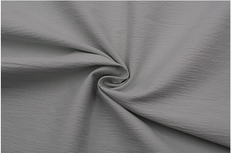 130 GSM 40S Cotton Stretch Crinkle Fabric – 97% Cotton / 3% Spandex Garment-Washed Plain Weave for Casual Shirts & Pants - View 4