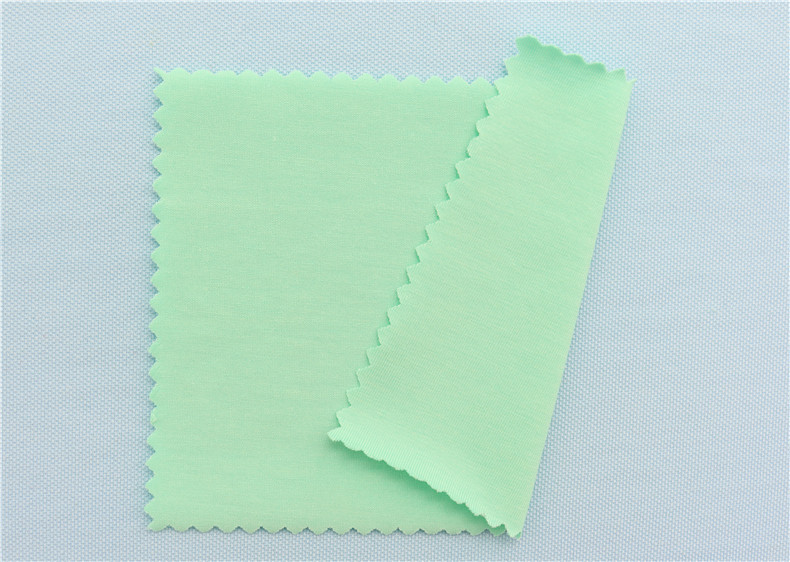47% Bamboo 47% Organic Cotton 6% Spandex Bio-Polishing Jersey 190 GSM 175cm Fabric - View 2