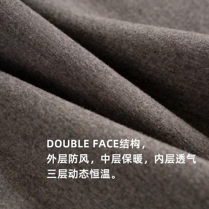 Merino Mixed Fabric 380 GSM Soft Warm Brushed Wool Air Fleece 35.3% Bamboo / 19% Poly / 16.6% Cotton / 8% Spandex / 2.4% Merino Wool for Hoodies Sweatshirts Sweatpants Sportswear - View 2