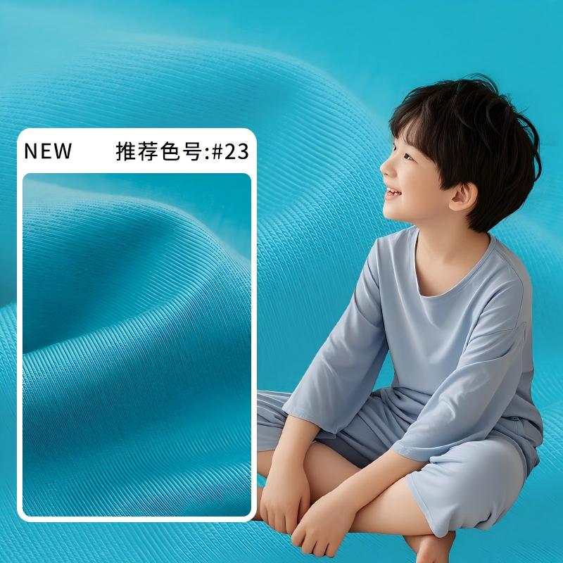 Ultra-Soft 250 GSM Interlock Fabric 46.5% Modal 46.5% Cotton 7% Spandex for Women's Autumn Winter High Neck Long Sleeve Sweatshirt Hoodie Sets NE50 Knit - View 5
