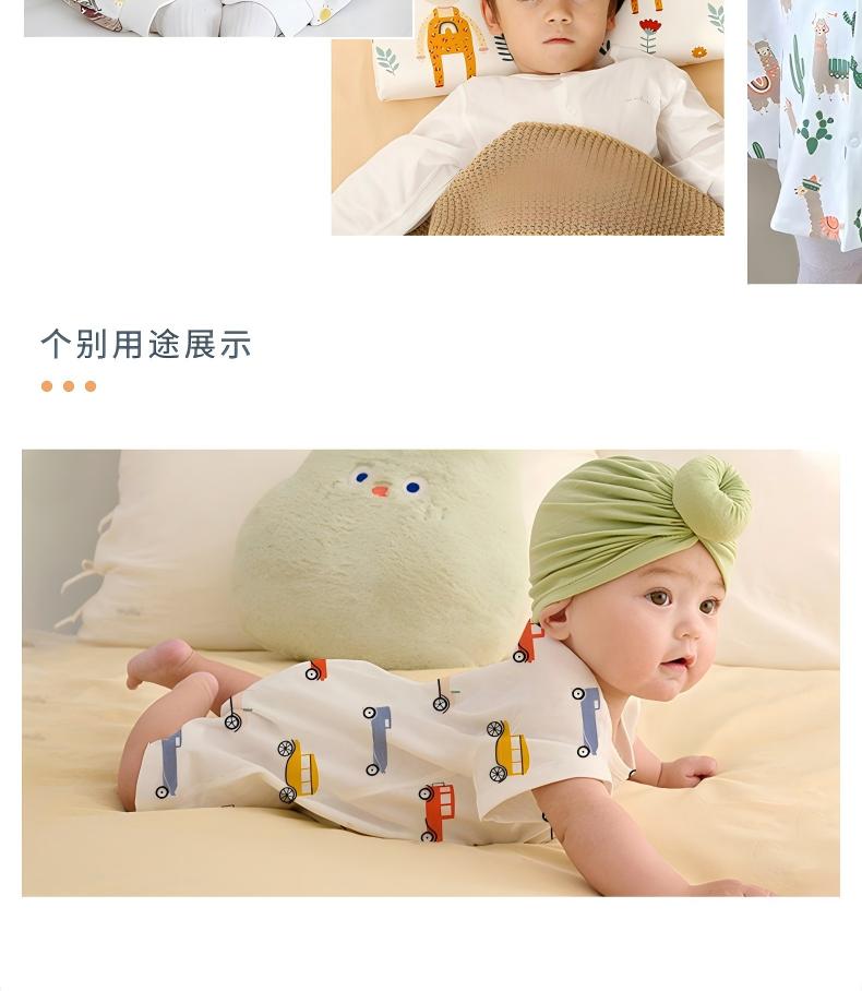 100% organic cotton Weft single jersey 190 GSM±5% 180CM±5CM Ne40 for Baby Bodysuits & Onesies,Infant & Toddler T-shirts, Lightweight Pajamas & Sleepwear,Swaddle Blankets & Burp - CJ190BF9503 - View 8