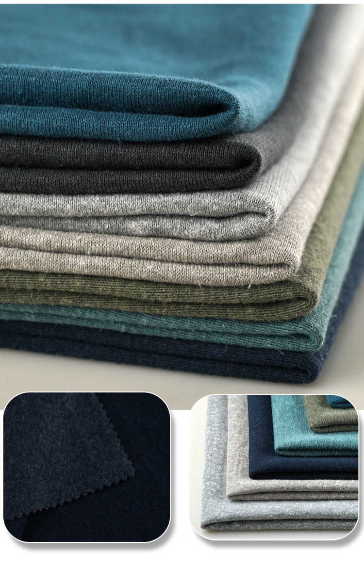 55%hemp 20% tencel 25%bamboo fleece 350 GSM for hoodies sweatshirt clothes - View 2