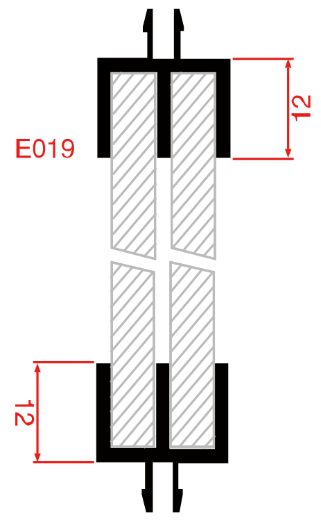 上下滑槽-3mmTrackforslidingdoorsHY-E400
