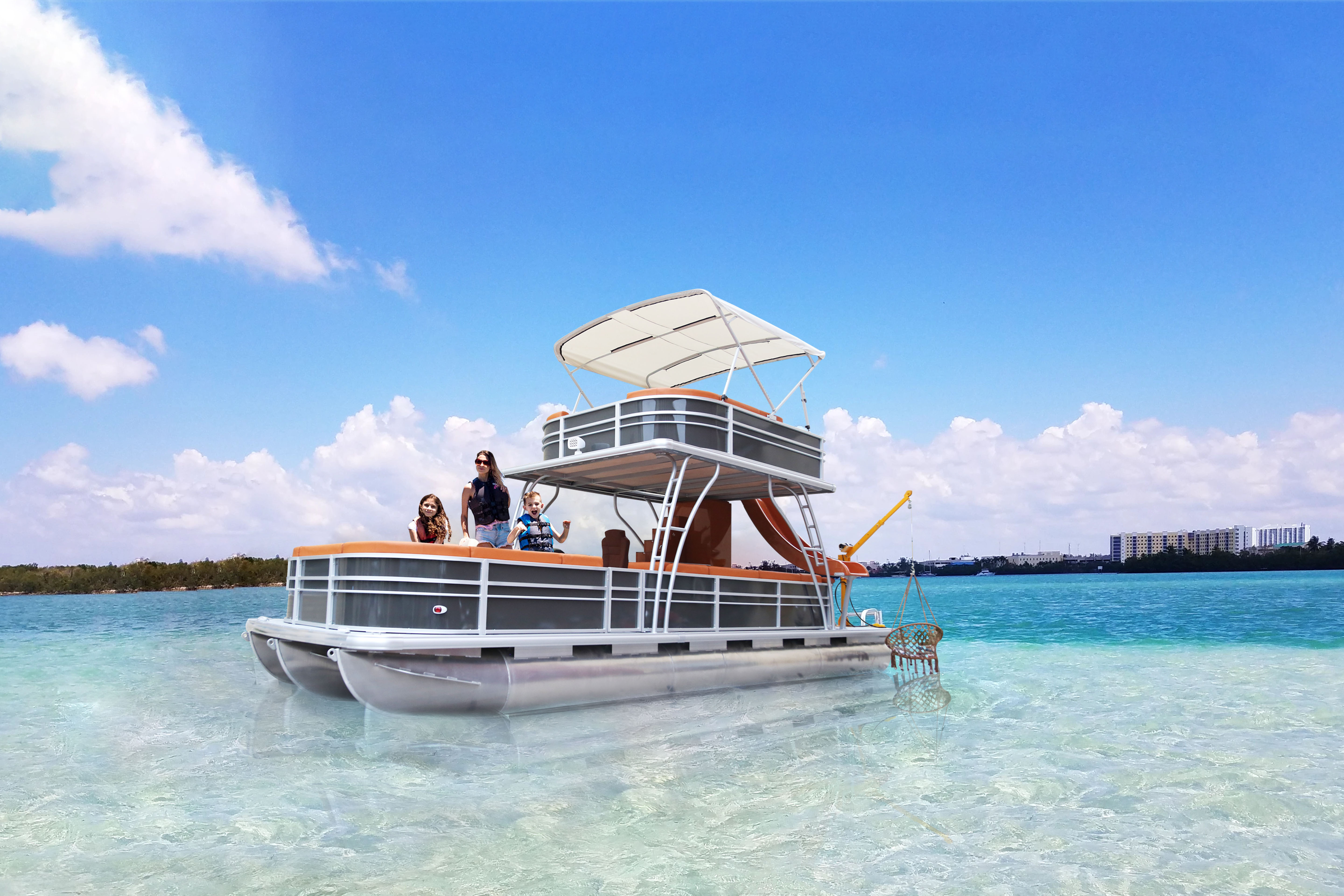 30ft luxury pontoon boat