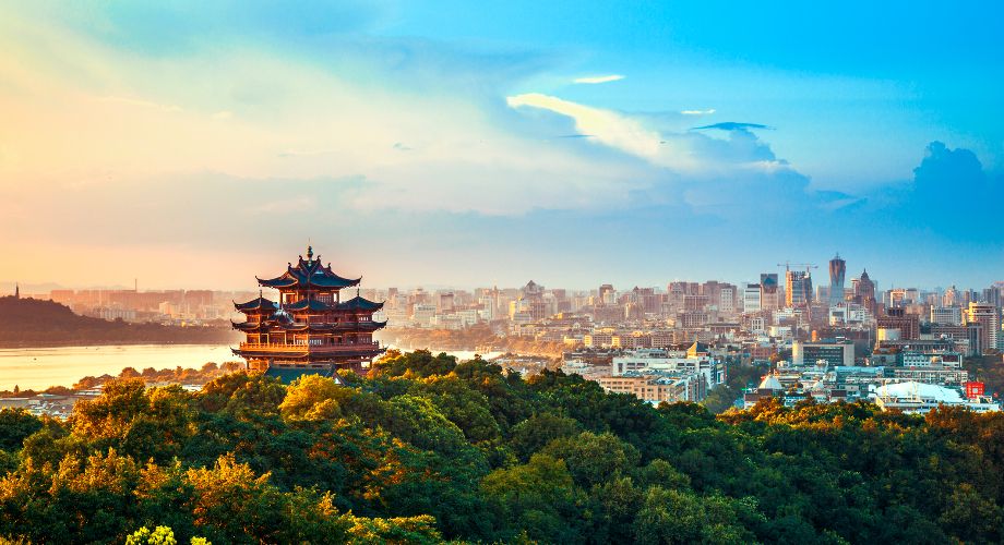 View of Hangzhou Temple