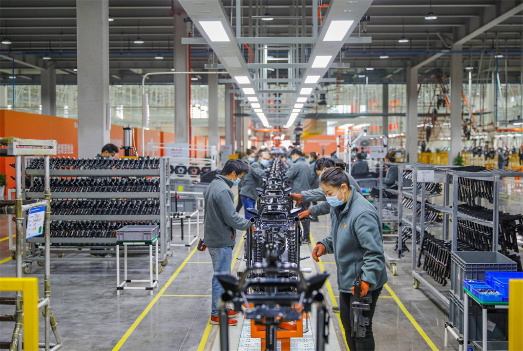 Motorcycle production line