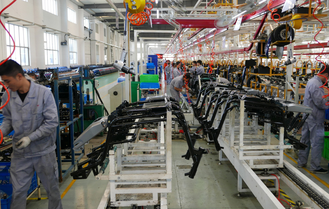 Motorcycle production line