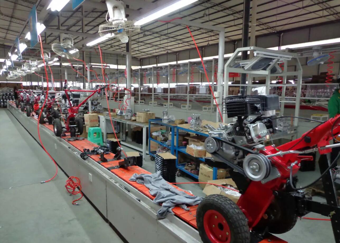 Mini-tiller assembly line production line