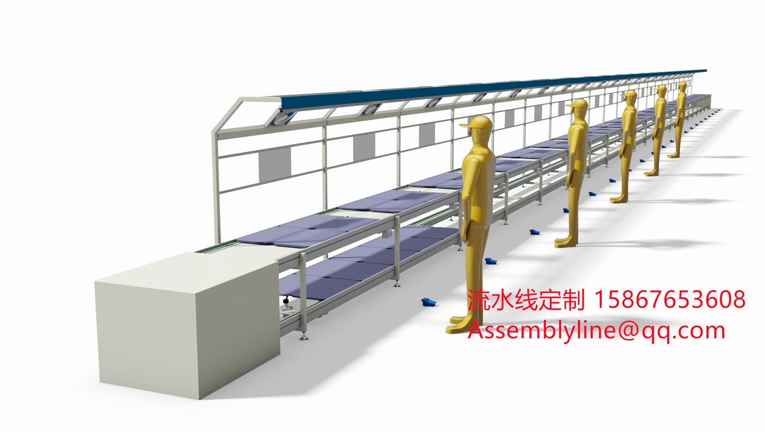Double-speed chain assembly line Conveyor