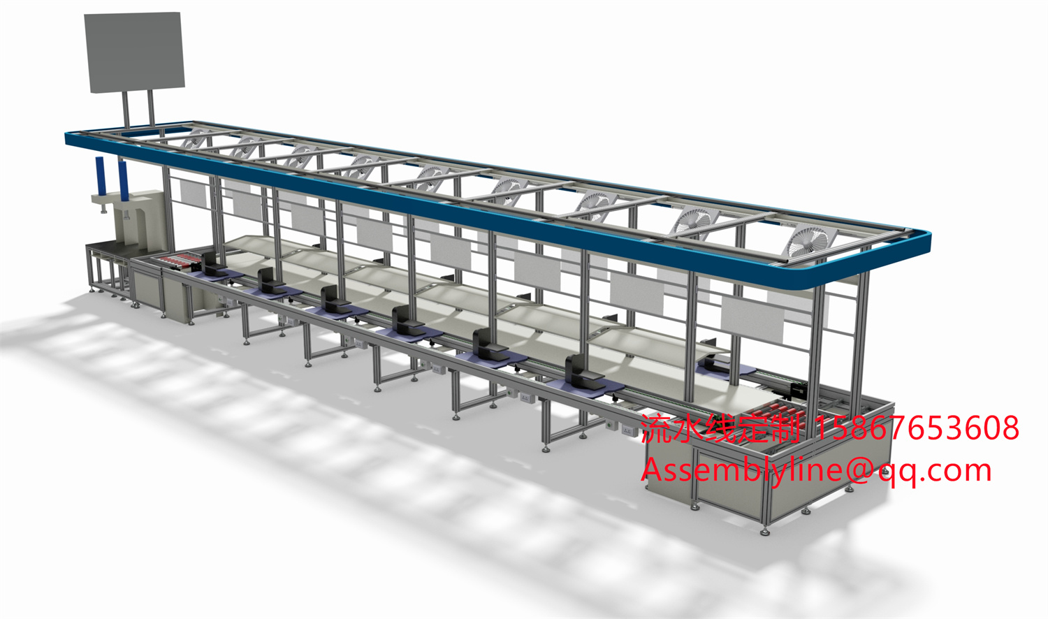 Double-speed chain assembly line Conveyor