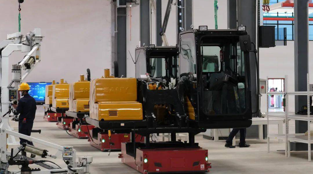 Excavator Assembly line Production line