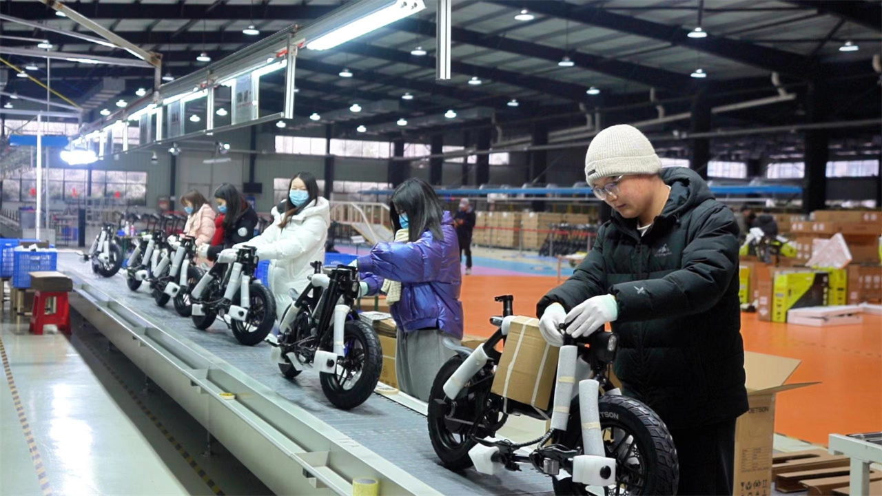 Electric bicycle assembly line