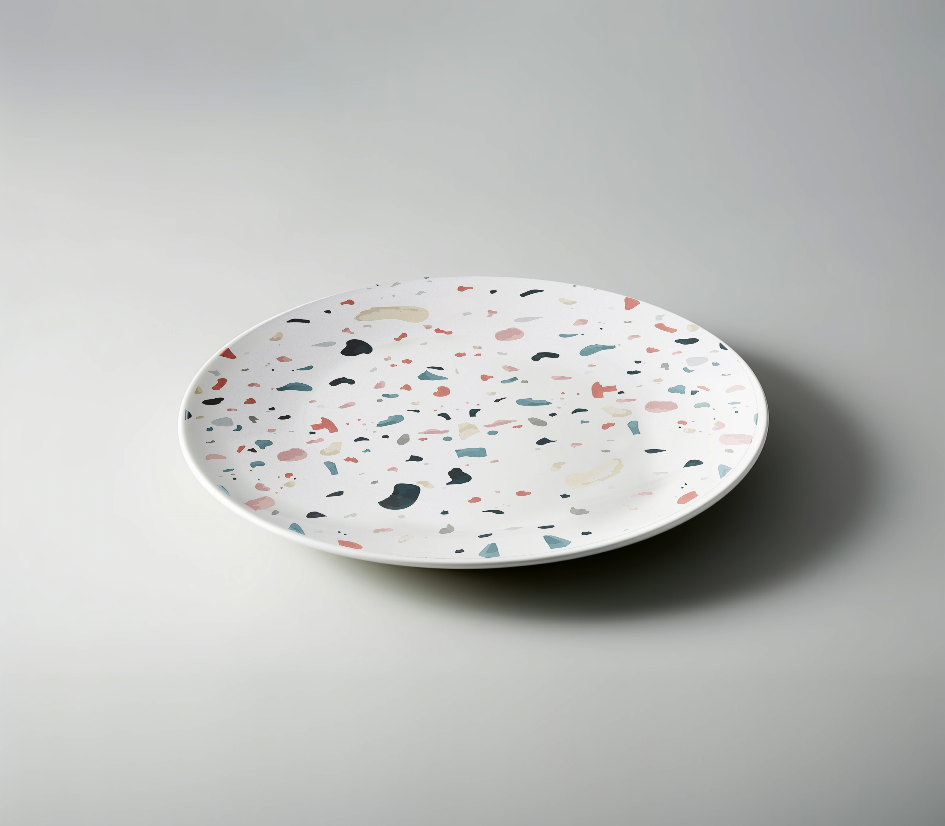 Terrazzo texture plate