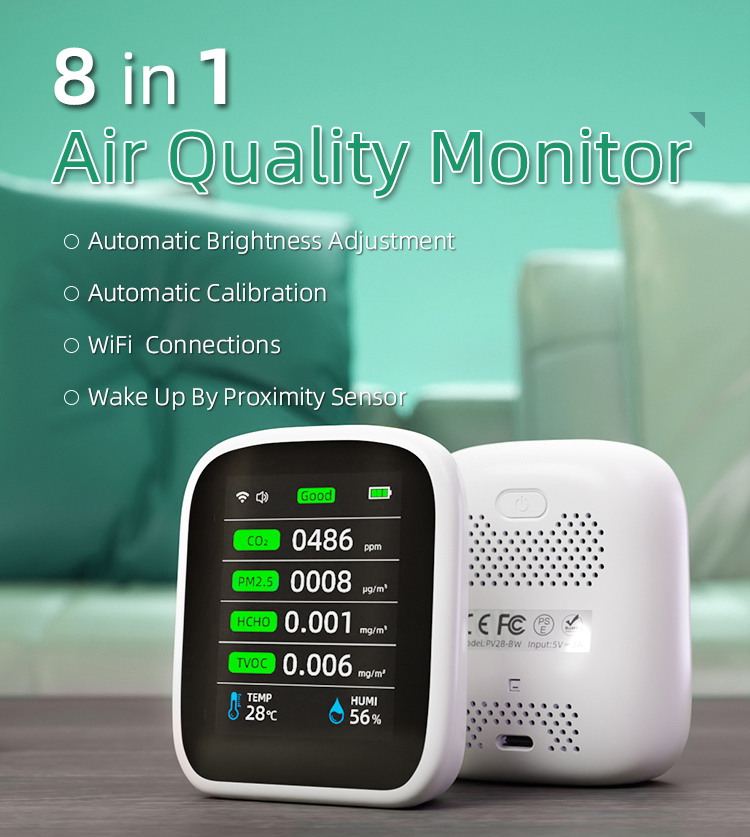 8 in 1 Air Quality Monitoring PV28-CW-official website