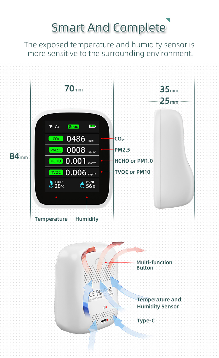 8 in 1 Air Quality Monitoring PV28-CW-official website